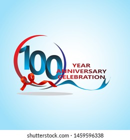 100 Year Anniversary celebration Vector Template Design Illustration