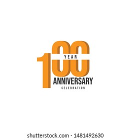 100 year Anniversary celebration vector template, Design for Banner, greeting Cards or print