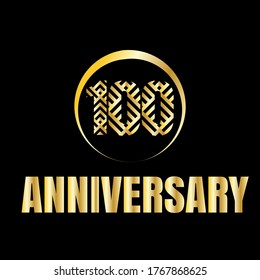 Celebración del centenario, diseño vectorial para celebraciones, tarjetas de invitación y tarjetas de felicitación