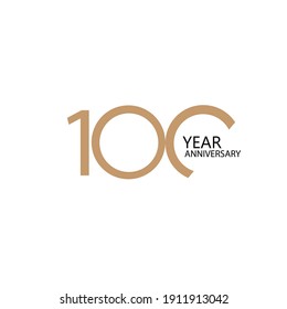 100 year anniversary celebration vector template design illustration