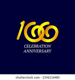 100 Year Anniversary Celebration Vector Template Design Illustration