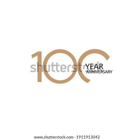 100 year anniversary celebration vector template design illustration