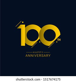 100 year anniversary design template.