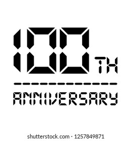 100 year anniversary design. vector