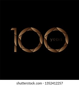 100 year Anniversary Logo Vector Template Design Illustration