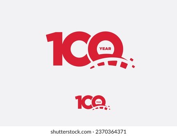 100 Year Anniversary Vector Logo Design