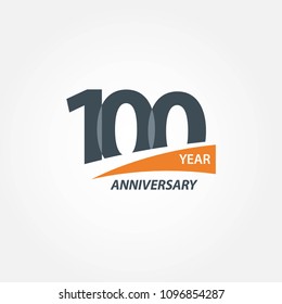 100 Year Anniversary Vector Template Design Illustration