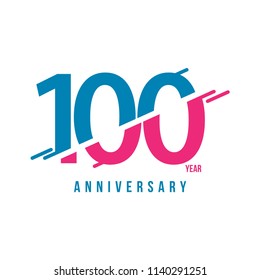 100 Year Anniversary Vector Template Design Illustration
