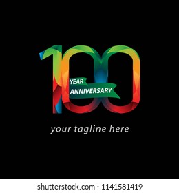 100 Year Anniversary Vector Template Design Illustration