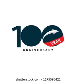 100 Year Anniversary Vector Template Design Illustration