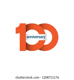 100 Year Anniversary Vector Template Design Illustration