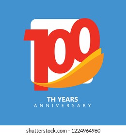 100 Year Anniversary Vector Template Design Illustration