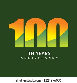 100 Year Anniversary Vector Template Design Illustration