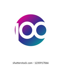 100 Year Anniversary Vector Template Design Illustration