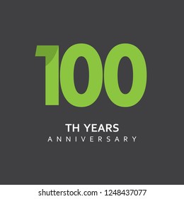 100 Year Anniversary Vector Template Design Illustration.