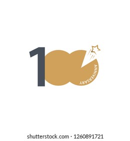 100 Year Anniversary Vector Template Design Illustration