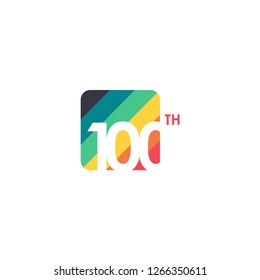 100 Year Anniversary Vector Template Design Illustration