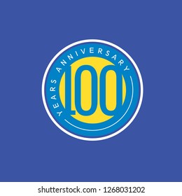 100 Year Anniversary Vector Template Design Illustration