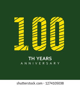 100 Year Anniversary Vector Template Design Illustration