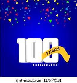 100 Year Anniversary Vector Template Design Illustration
