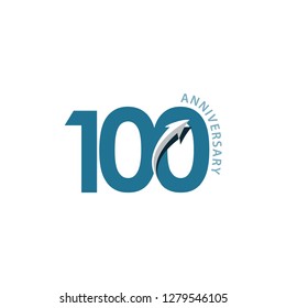 100 Year Anniversary Vector Template Design Illustration