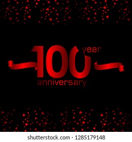 100 Year Anniversary Vector Template Design Illustration