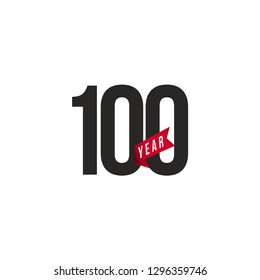 100 Year Anniversary Vector Template Design Illustration