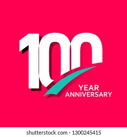 100 Year Anniversary Vector Template Design Illustration