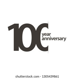 100 Year Anniversary Vector Template Design Illustration