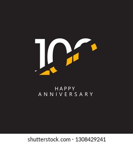 100 Year Anniversary Vector Template Design Illustration.