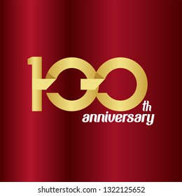 100 Year Anniversary Vector Template Design Illustration