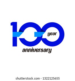 100 Year Anniversary Vector Template Design Illustration