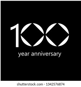 100 Year Anniversary Vector Template Design Illustration
