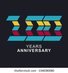 100 Year Anniversary Vector Template Design Illustration, with flat design.