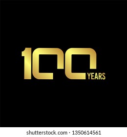 100 Year Anniversary Vector Template Design Illustration
