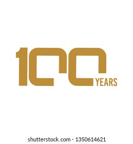 100 Year Anniversary Vector Template Design Illustration