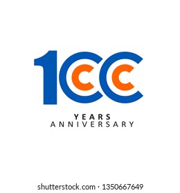 100 Year Anniversary Vector Template Design Illustration.