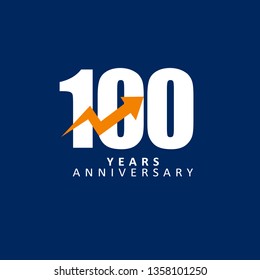 100 Year Anniversary Vector Template Design Illustration, with flat design.