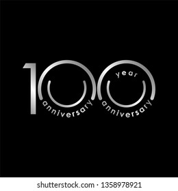 100 Year Anniversary Vector Template Design Illustration
