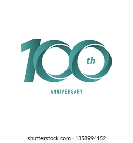 100 Year Anniversary Vector Template Design Illustration