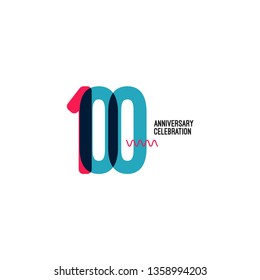 100 Year Anniversary Vector Template Design Illustration