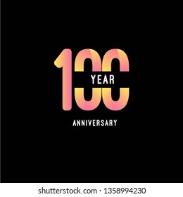 100 Year Anniversary Vector Template Design Illustration
