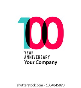 100 Year Anniversary Vector Template Design Illustration