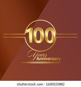 100 Year Anniversary Vector Template Design Illustration