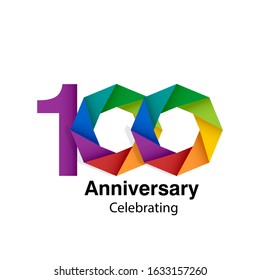 100 Year Anniversary Vector Template Design Illustration