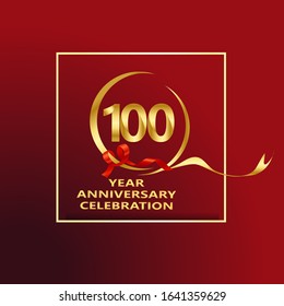 100 Year Anniversary Vector Template Design Illustration