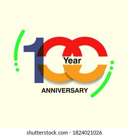 100 Year Anniversary Vector Template Design Illustration
