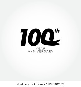 Plantilla vectorial de 100 años