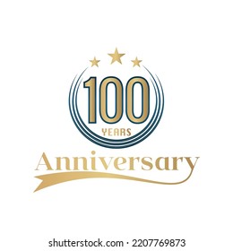 100 Year Anniversary Vector Template Design Stock Vector (Royalty Free ...