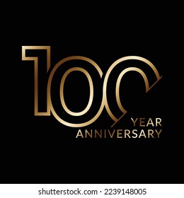 100 Year Anniversary Vector Template Design Illustration, Template Icons, Year Icons Vector